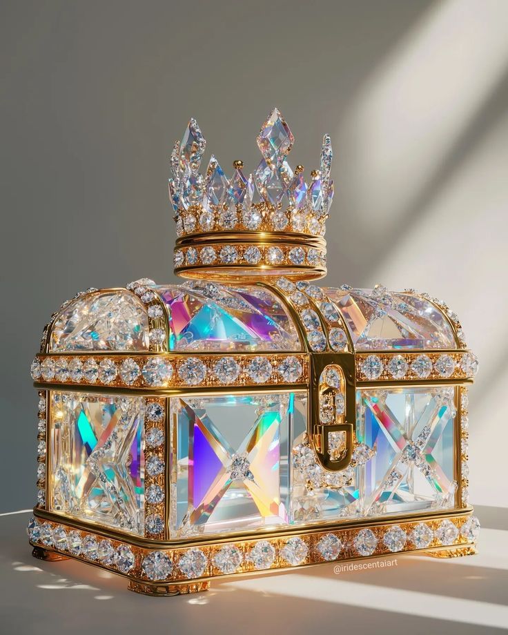 What would you store in this iridescent crystal…